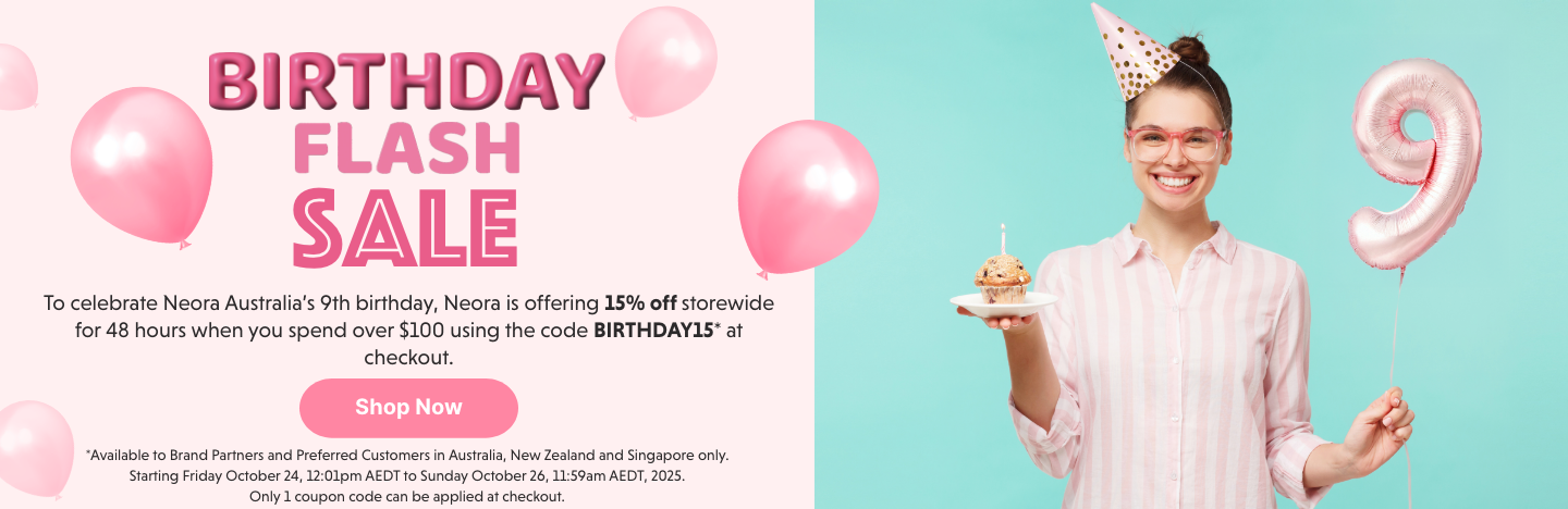 Neora Australia Birthday Flash Sale 15% Discount Storewide